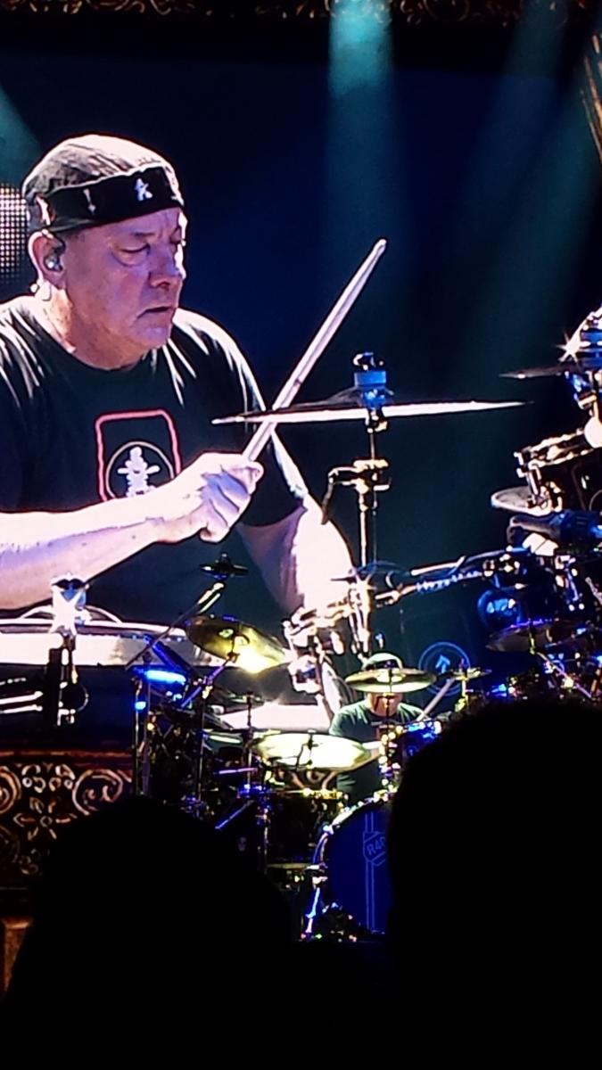 Neil Peart - Rush R40 Tour - 05/14/2015. Photo by Jeff Ritter