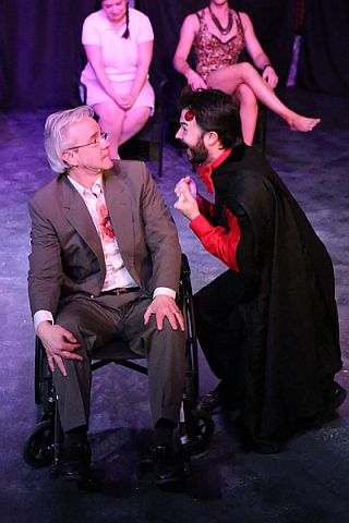 Keith Thompson and Matte Pentecost in Jerry Springer: The Opera. Photo credit: Jill Ritter Lindberg