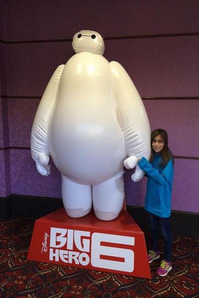 Baymax and Lola Irizarry, future film critic.