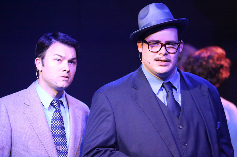 Matt Pentecost and Zachary Allen Farmer in New Line Theatre's SWEET SMELL OF SUCCESS, through June 24. Photo Credit: Jill Ritter Lindberg