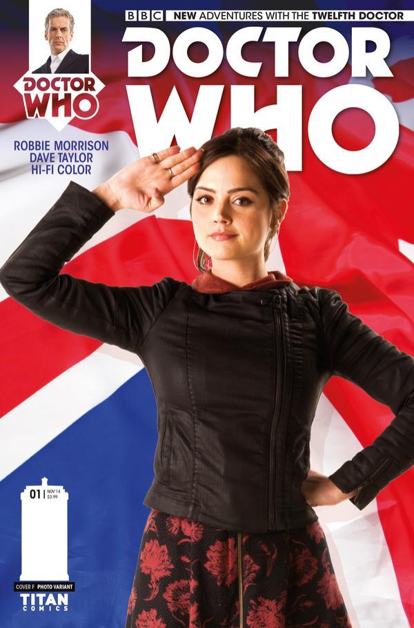 Jenna Coleman as Clara Oswald on the cover of Titan Comics Doctor Who: The Twelfth Doctor #1