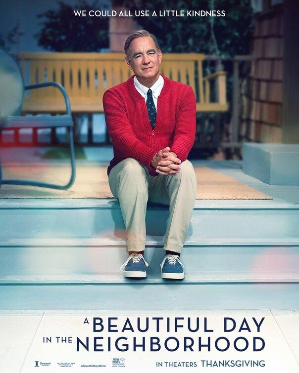 Tom Hanks in A Beautiful Day in the Neighborhood, opening everywhere November 22, 2019