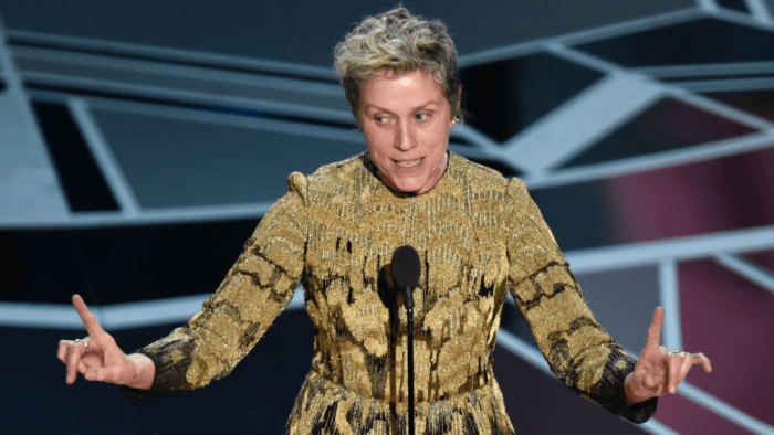 Frances McDormand Accepting 2018 Oscar