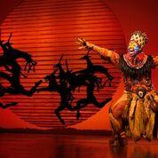 Mukelisiwe Goba as “Rafiki” in THE LION KING North American Tour. ©Disney. Photo by Matthew Murphy.