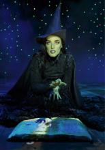 Mary Kate Morrissey as Elphaba the Wicked Witch, December 10, 2015 at the Fox Theatre, St. Louis.