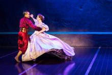 Jose Llana and Laura Michelle Kelly in Rodgers and Hammerstein's "The King and I."  Photo Credit: Matthew Murphy