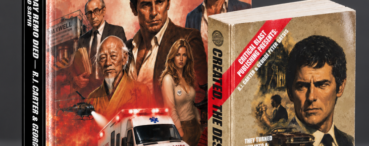 Five editions of The Destroyer graphic novel, ranging from the Prestige Hardcover to the pocketbook-sized homage edition.