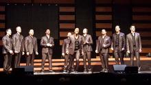 Straight No Chaser performing at the Fox Theatre, St. Louis, 11/27/15. Photo Credit: Jeff Ritter