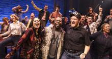 The cast and band of COME FROM AWAY, May 14-26, 2019 at the Fox Theatre. Photo Credit: The Fox Theare
