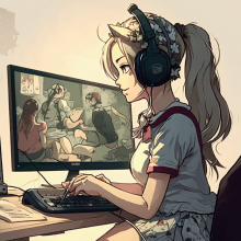 Gaming Girl using a VPN