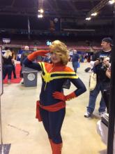 Ashe Lynne Cosplay as Captain Marvel